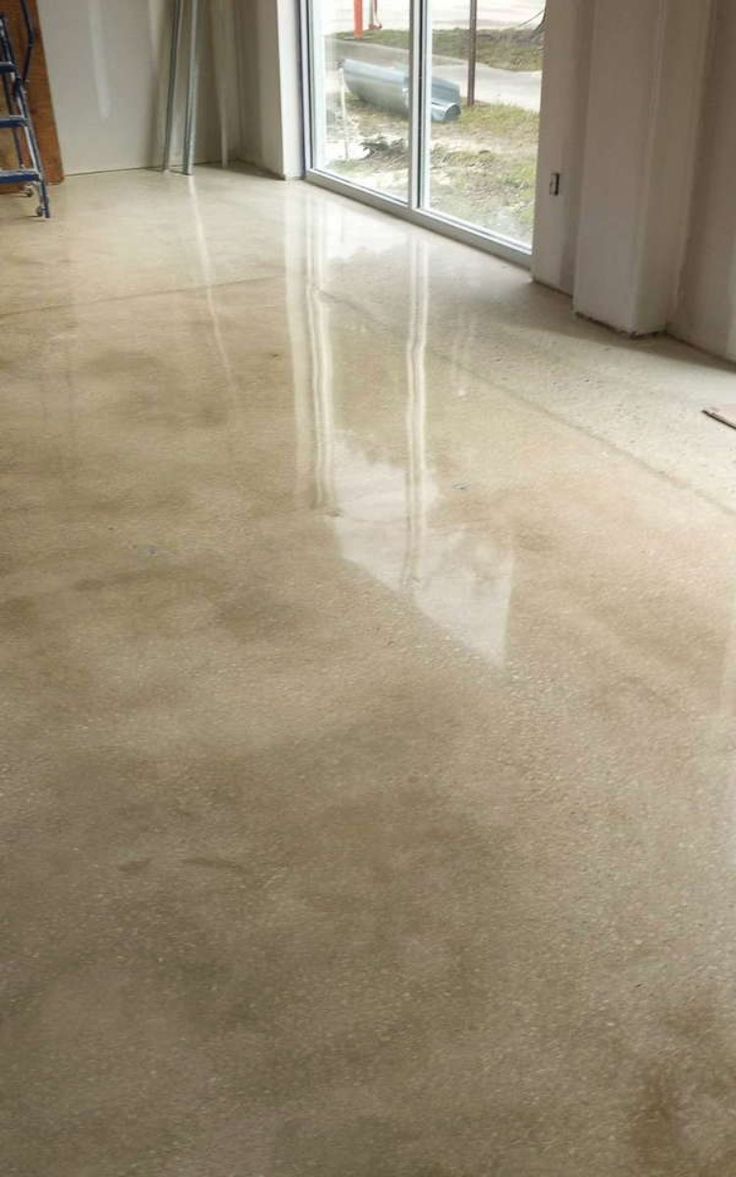 Commercial restaurant floor with precision concrete polishing shine